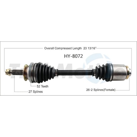 Cv Axle Shaft,Hy-8072